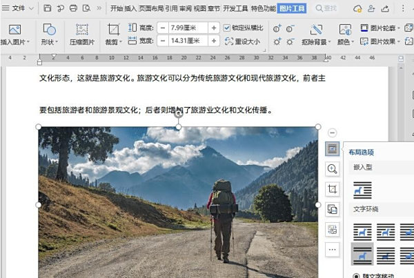 如何调整WPS文档中图片位置?WPS调整图片位置