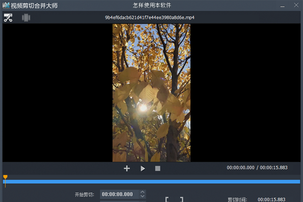 视频剪切合并器