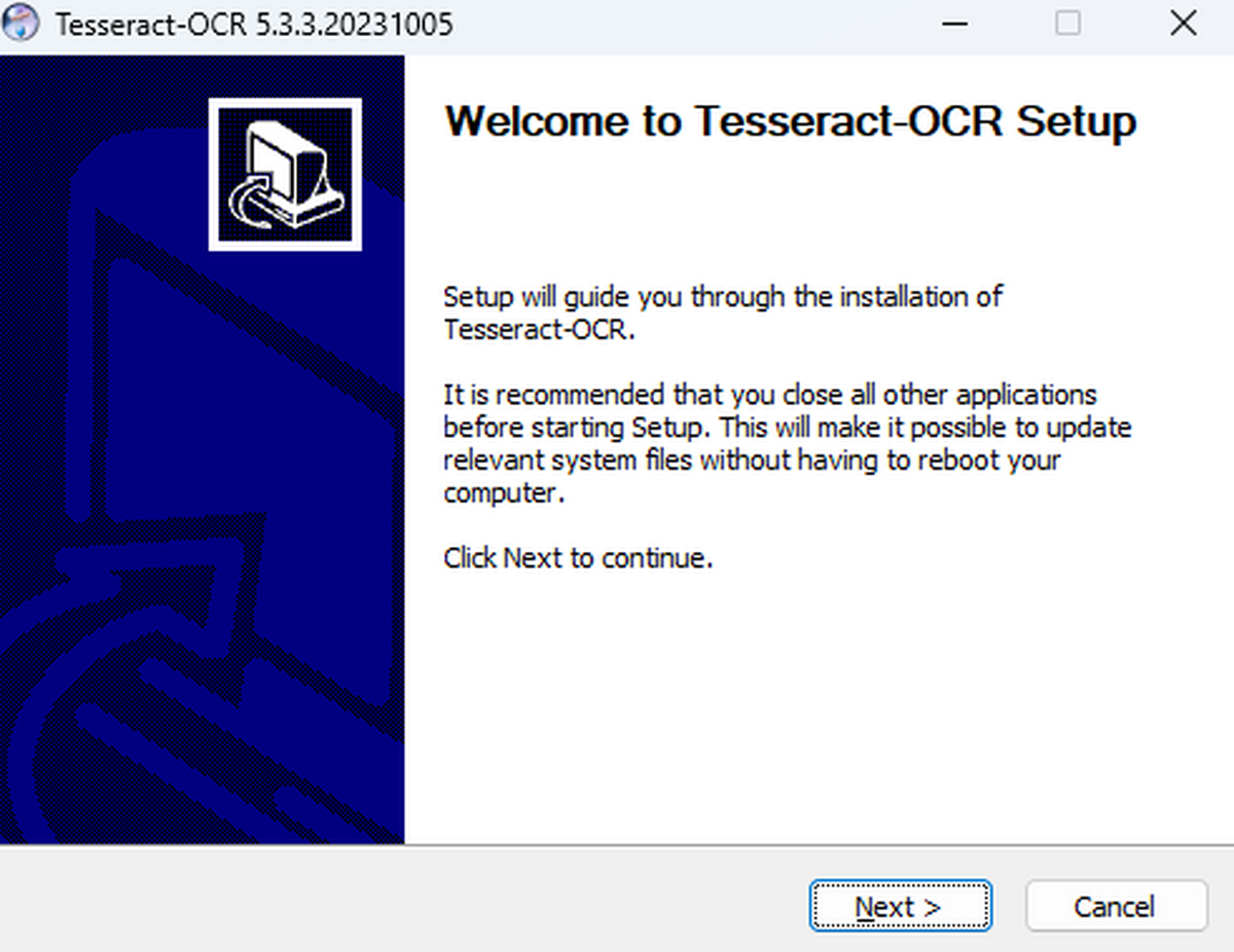 Tesseract OCR